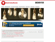 Tablet Screenshot of electricistabarato.es